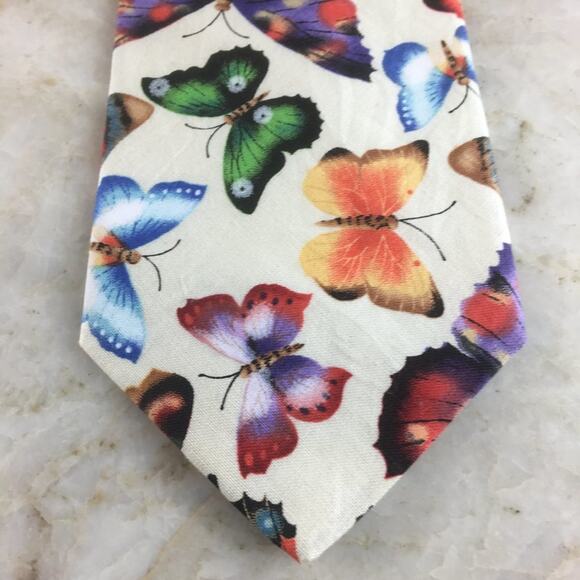 BRITE TIES COTTON TIE (BUTTERFLY PATTERN) - Picture 3 of 13
